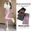 Women's High Waist Velvet-Lined Leggings - Seamless, Double-Sided Brushed, Slim Fit, Perfect for Autumn and Winter.