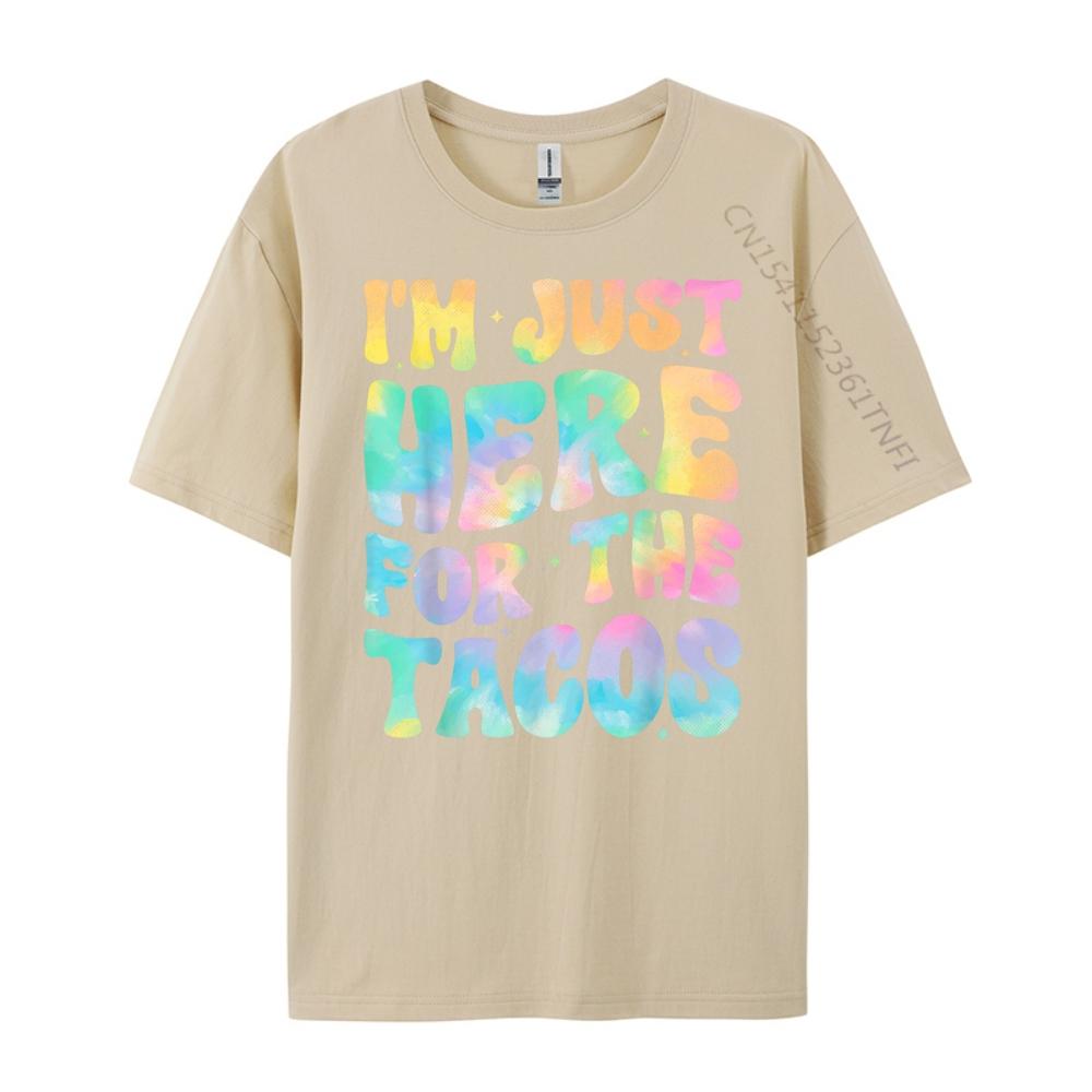 Im Just Here For The Tacos Food Funny Mexican Food Groovy 3XL Men Clothing Mens Shirt Mothers Day