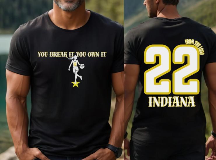 Caitlin Clark Shirt Indiana Fever Basketball Tee Unisex T-Shirt S