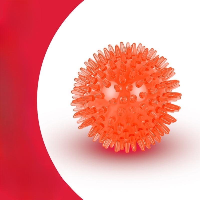 The Toy Ball Bouncy High, Squeaks and Makes A Sound. The Pointed Spiny Ball Is A Floating Dog Toy Ball