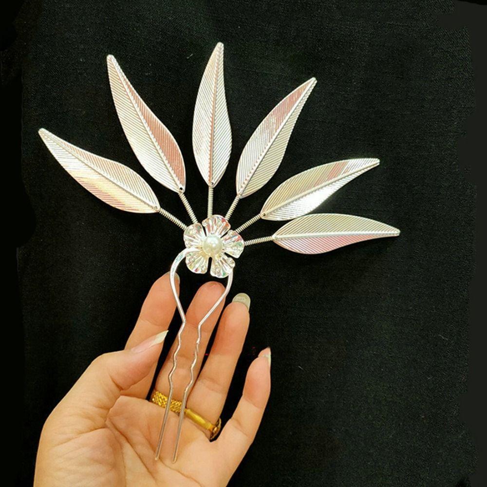 Hairstyle Design Tool Ancient Style Headwear U Shape Hairpin Thai Headdress Metal Hair Sticks