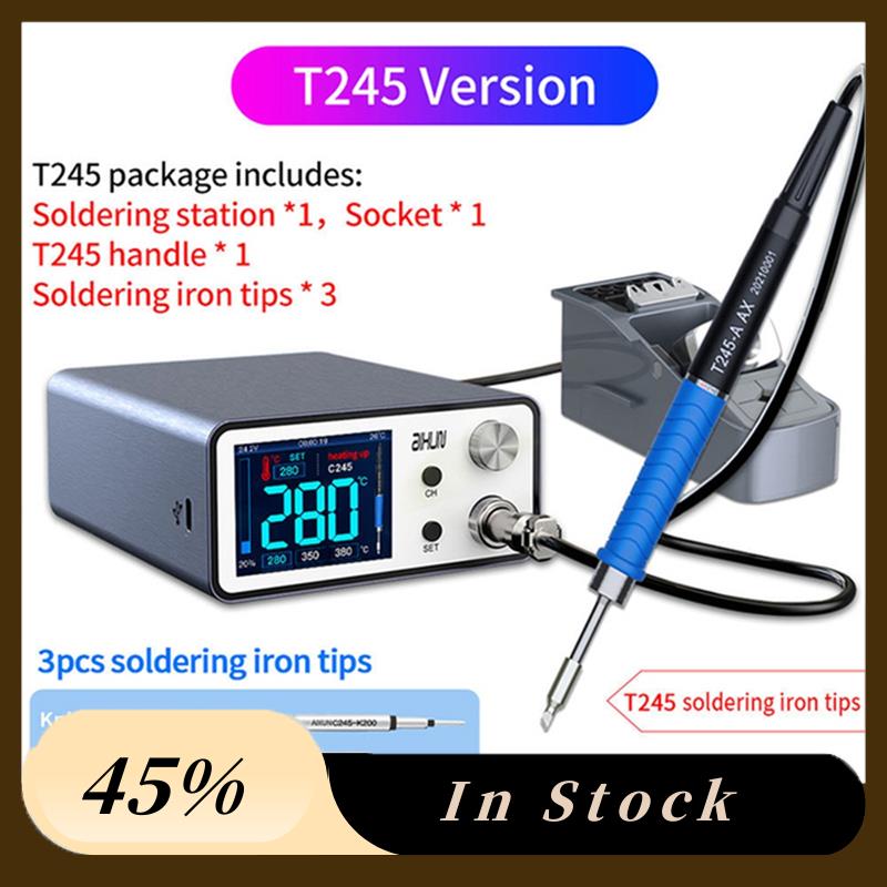 A60Z Top Electric For SMD BGA Repair T3B Intelligent Soldering Station With Handle Welding Iron Tips Electric Set US Plug T3B-T1