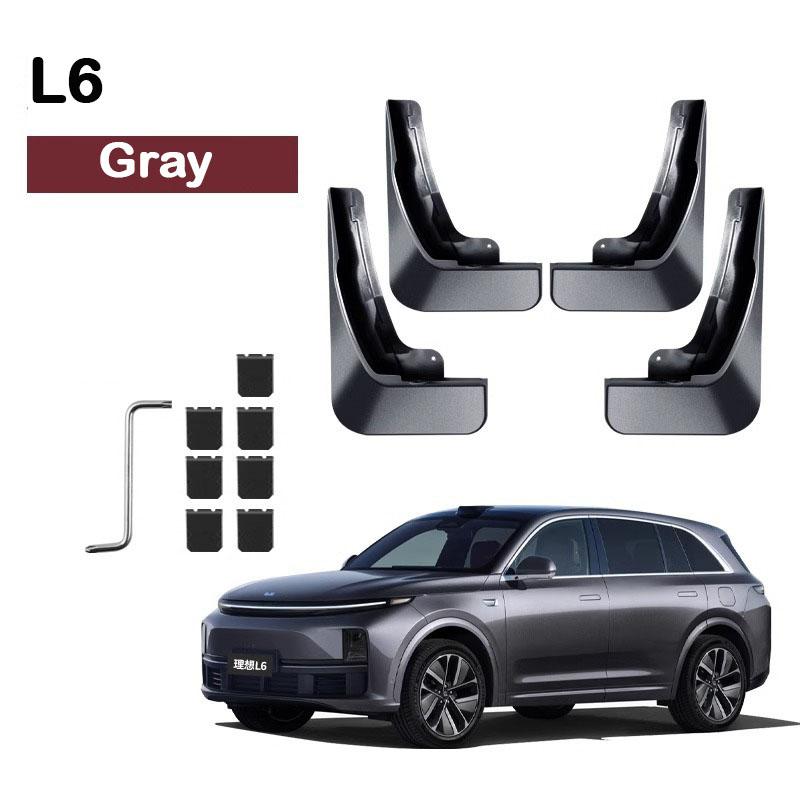 For Lixiang L6 L7 2024 Car Non-destructive Baking Paint Mudguards Front & Rear Wheels Splash Proof Fenders Auto Accessories