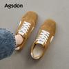 Augusden Women's 2025 Brown German Trainers - Thick-Soled Casual Racing Ballet Shoes