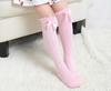 Children's Leg Warm Socks Bowknot Bubble Mouth High Tube Knee High Thin Section No Heel Pods Baby Clothing Accessories Gifts
