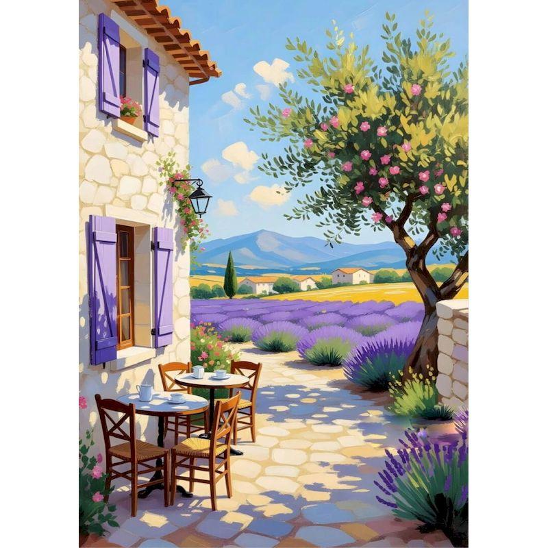 

GATYZTORY DIY Painting By Number House Drawing On Canvas Town Pictures By Numbers Scenery Kits Hand Painted Paintings Home Decor 30x20cm no frame