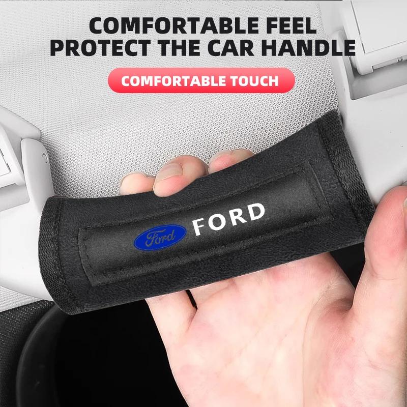 Hot Car Fashion Roof Door Handle Protector Car Armrest Cover For Ford B-Max Cmax Smax KA St Line Galaxy Explorer Mondeo Accessor