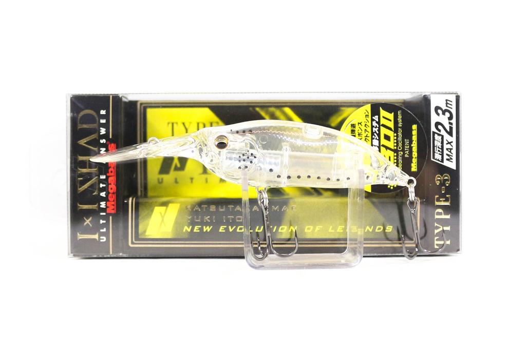 Megabass I X I Shad Type-3 2.3m 57 mm 1/4 oz Floating Lure Shirauo (1095)