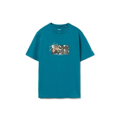 Sport Fashion Series Round Neck Knitted Casual T-Shirt Men Tops Blue AHSR521-4