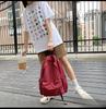 Women's Japanese Style Canvas College Backpack - Casual & Spacious