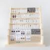 Solid Wood Jewelry Display Stand: Earring, Necklace & Bracelet Organizer.