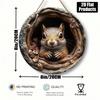Metal Wall Art Squirrel with Nut Kitchen Decor  Metal Poster Squirrel Holding Nut Home Decoration  Squirrel Nut Metal Tin Sign for Kitchen Wall