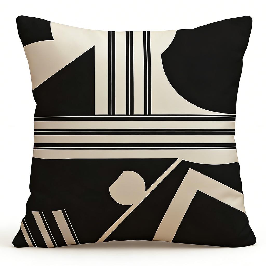 Home Decor Geometric & Leafy Patterned Cushion Covers Pattern Cushion Cover Suitable for Sofa Bedroom Car Pillow Cover