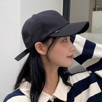 Solid Color Fashionable Versatile Baseball Cap Summer Hat Women's Travel Sunscreen Sun Hat Adjustable Cap Shows Small Face
