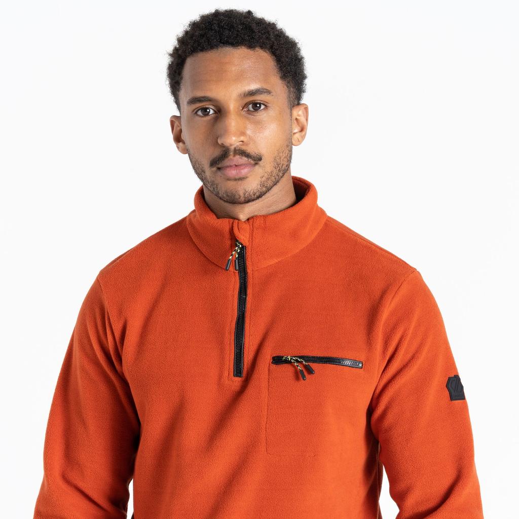 Mens Affinity Zip Neck Fleece Top
