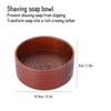 Bol à savon de rasage en bois, tasse, outil naturel pour homme, rasoir, mousse nettoyante, rond