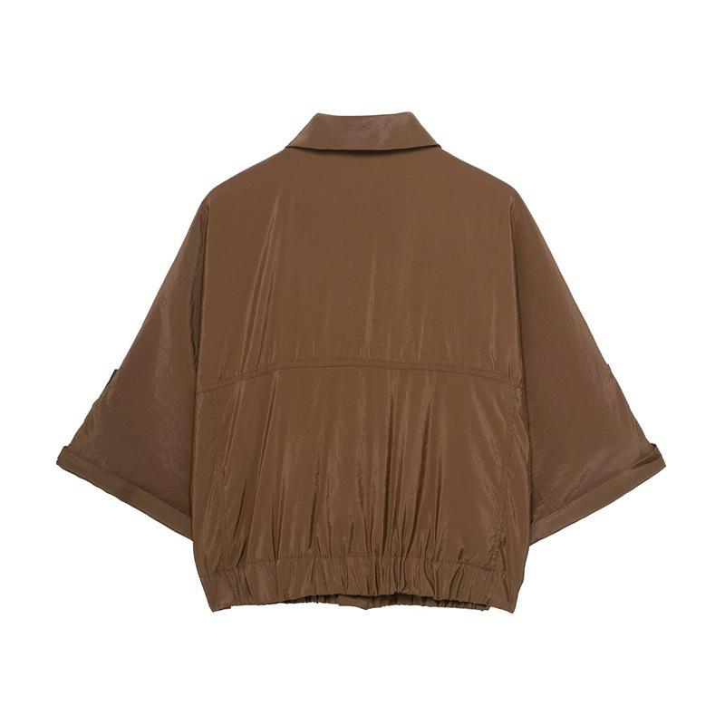 TAOP&ZA Spring/Summer Women's Casual Lapel Shirt & Tapered Pants Set