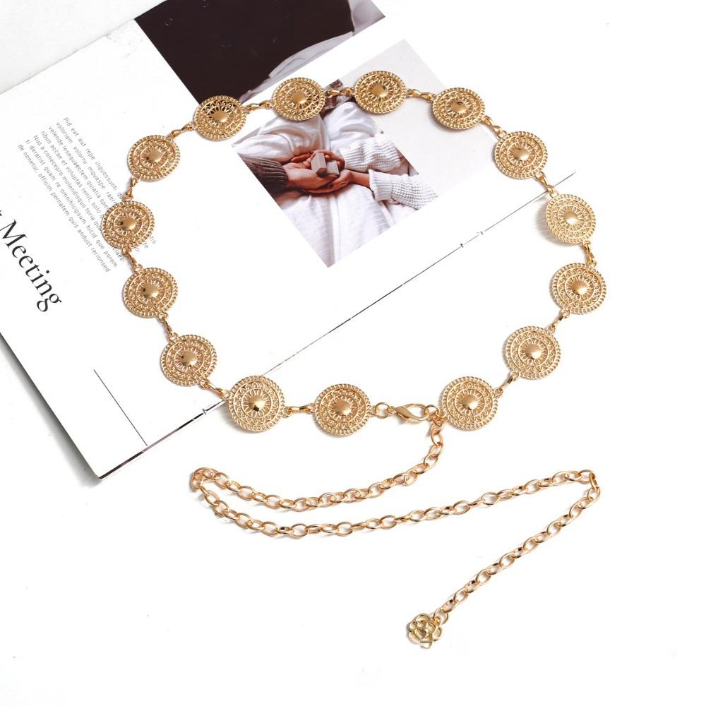 Gold Color Chain Belt Vintage Waist Chain New Chain Waistband  Skirt Decor
