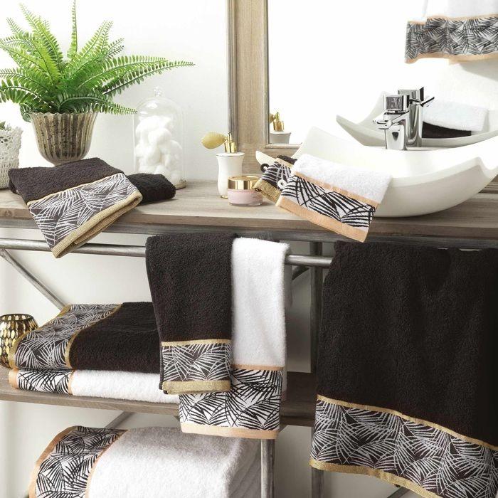 Serviette de toilette 70 x 130 cm Orbelles blanc