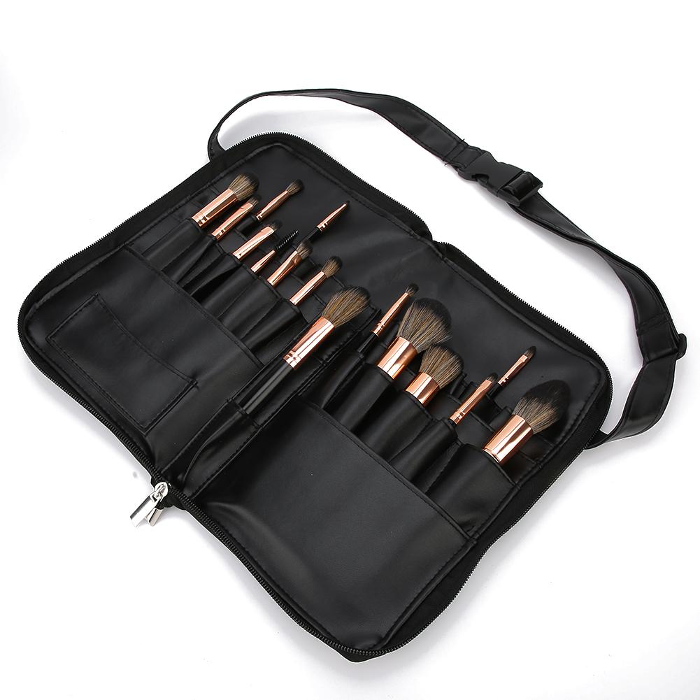 Professional Portable Makeup Brush Bag Case 24 Pockets Cosmetic Brush Holder Organizer