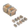 10PCS Miniature Rattan Basket Ornaments Simulation Basket Micro Landscape Bonsai Decoration