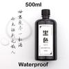 500ML Waterproof Large Capacity Fountain Pen Ink for Dip Pens Non-Carbon Blue Black Pigment Ink Durable Smooth Writing Stationer