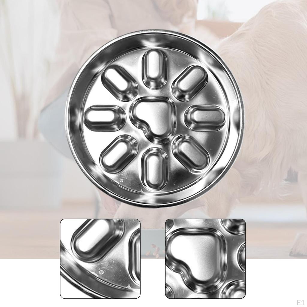 Slow Feeder Dog Bowl Anti Gulping for Cats and Small Medium Dogs Food Holder Style A