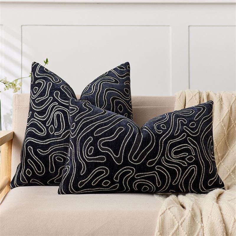 Light Luxury Ins Style Sofa Throw Pillow Living Room Cushion Backrest Model Room Pillow Bay Window Throw Pillow Cover