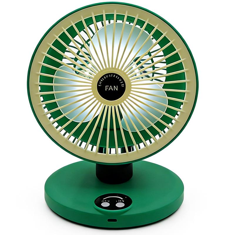 USB Rechargeable Silent Desktop Fan for Home, Office, and Dorm with Long Battery Life