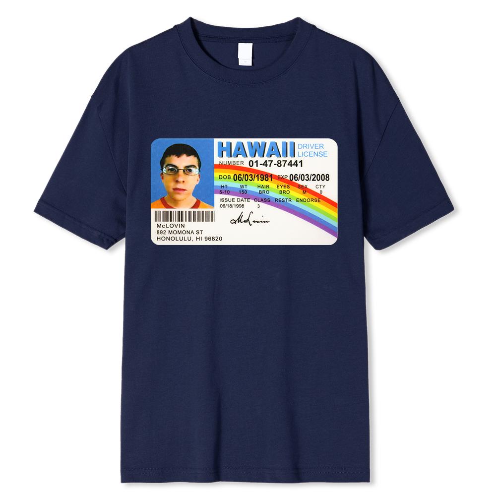 

Мужская футболка Mclovin Id Card Superbad Geek Мужская хлопковая футболка Унисекс футболка Подростковая крутая мягкая одежда M