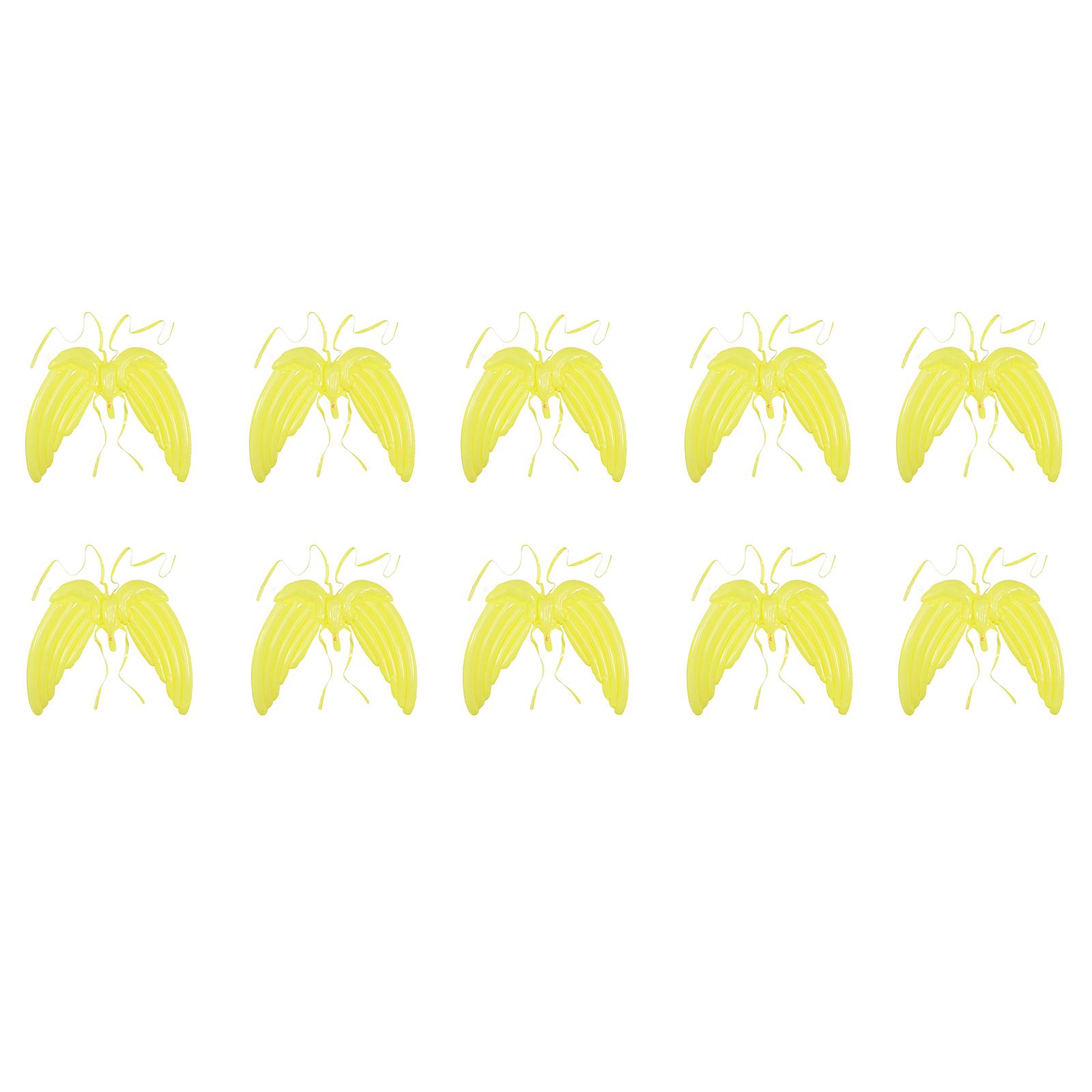 

10PCS Party Balloons,48inch Colorful Balloons,Angel Wing Shape Balloons for Birthday, Party, Christmas, Wedding жёлтый