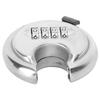 4 Digit Combination Disc Padlock with Hardened Steel Shackle Lock for Trailer Garage Storage Unit Sheds
