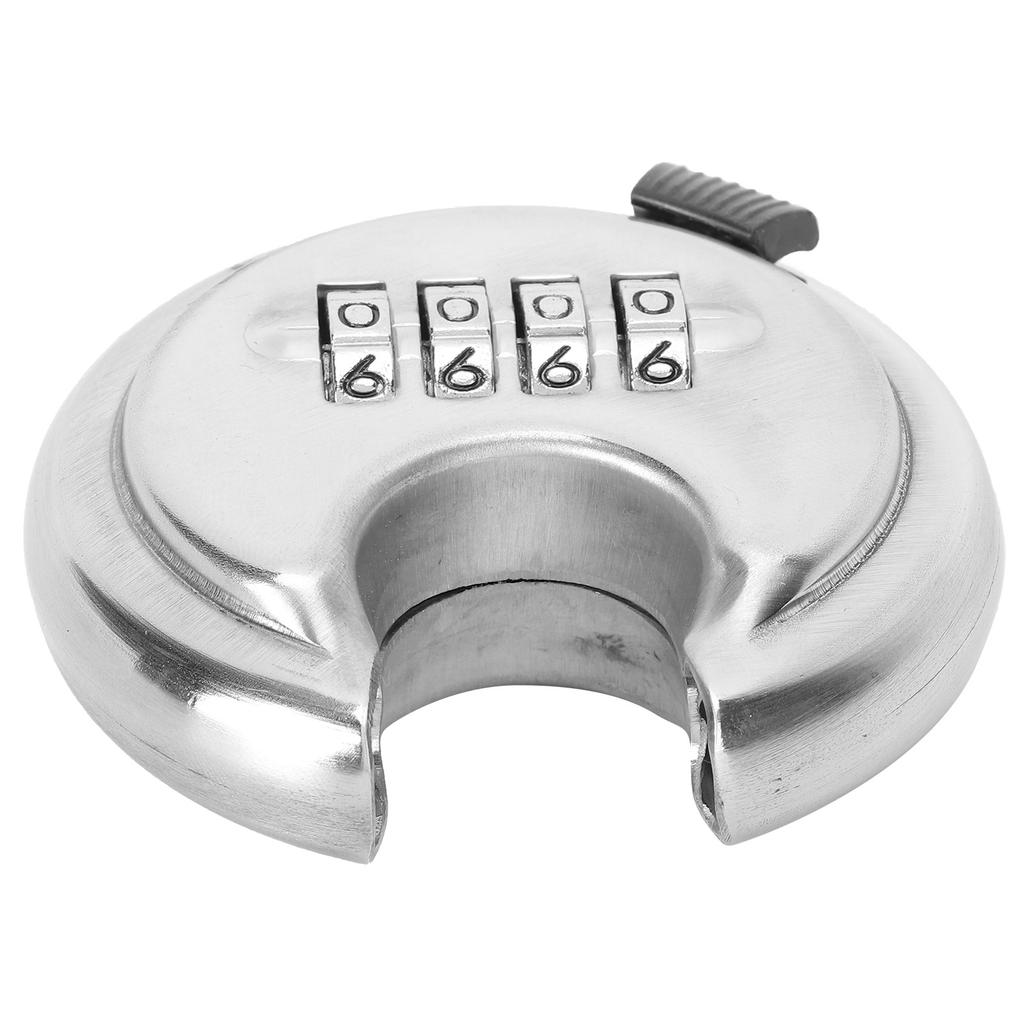 4 Digit Combination Disc Padlock with Hardened Steel Shackle Lock for Trailer Garage Storage Unit Sheds
