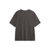 Li Ning Badfive Tactical Letter Print Casual Loose Round Neck Short Sleeve T-Shirt Men Tops Dark-Gray AHSU431-6