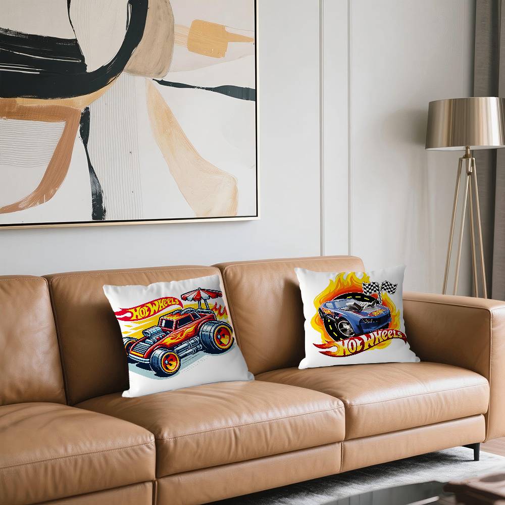 Hot Wheels Pillow Gift Home Office Decoration Bedroom Sofa Car Cushion Cover Case 45x45