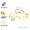 Women's Bracelets 18k PVD Gold Plated Stainless Steel Chain Minimalist Bracelet Waterproof Jewelry