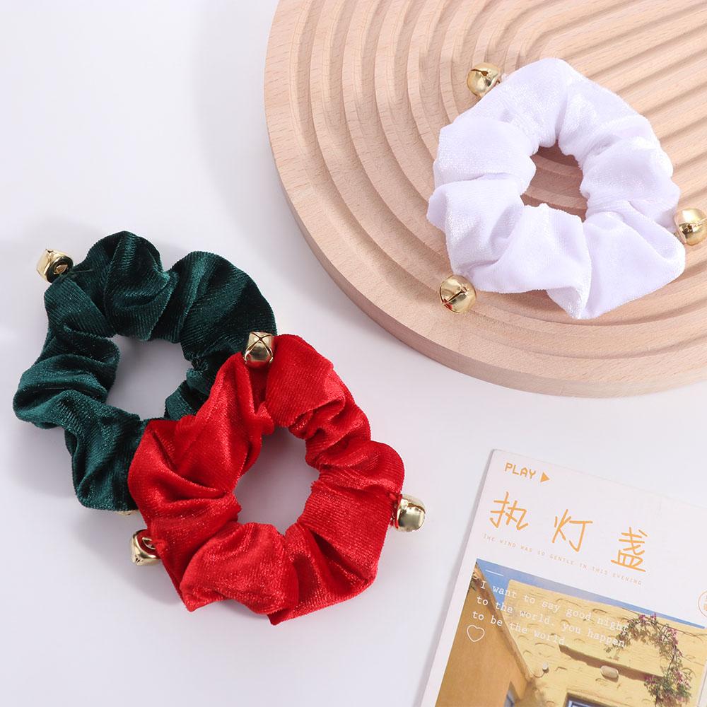 New Year Christmas Hair Rope Velvet Plush Women Hair Ring  Hair Accessories