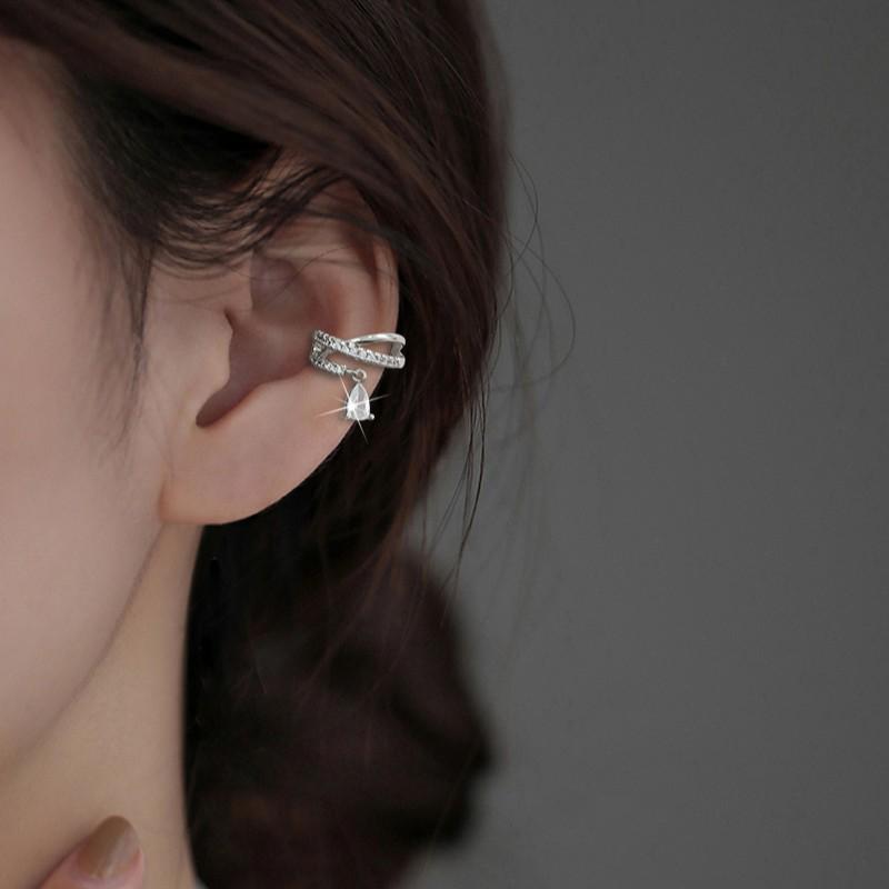Sternenhimmel Perlenquaste Ohrhaken mit Zirkonia – Kein Piercing erforderlich