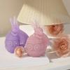 Candle Mold Aromatherapy Candle Mold 3D Bouncing Rabbit Plaster Epoxy Mold for DIY Crafts Soap Present Candle Making