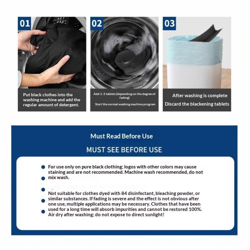 10 Pcs Fabric Dye Restore Color Long-Lasting Laundry Supplies Fabric Paint Dark Tablets For Cotton Linen Wool T-Shirts Shoes