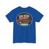San Diego - T-shirt Étiquette à Bagages Mid-Century | T-shirt Badge Ville Côtière Rétro