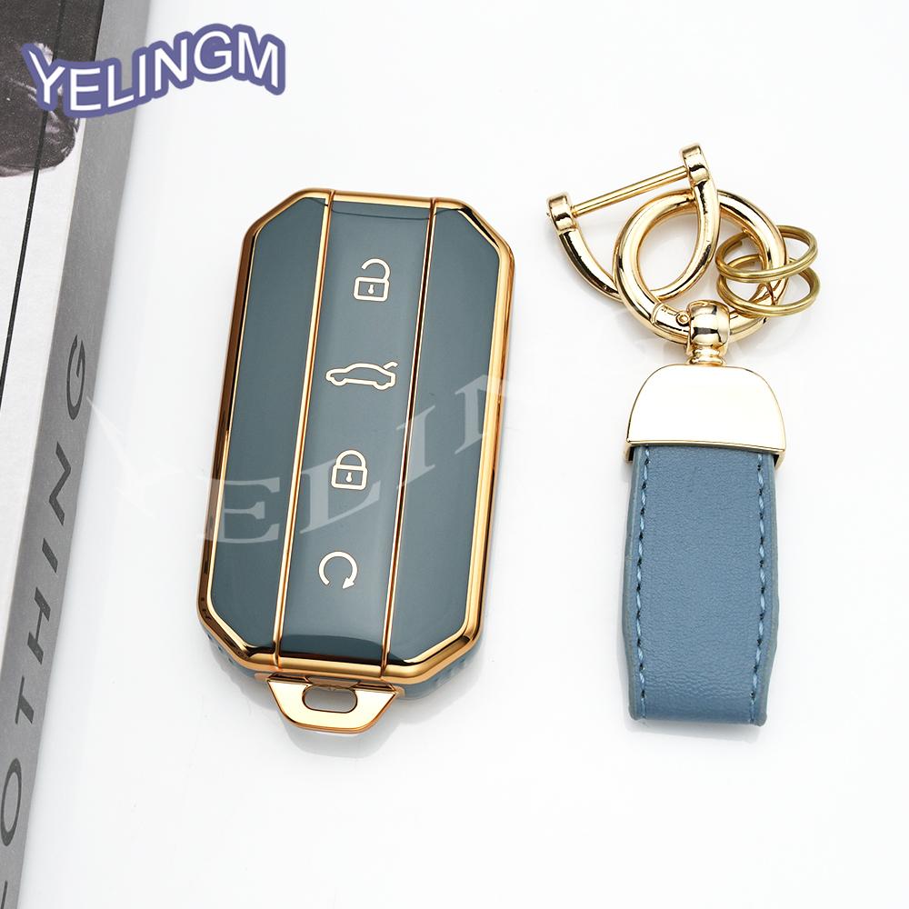Fashion Tpu Car Key Case Bag For Chery Jaecoo J7 J5 7 5 Car Remote Key Protection Shell Cover Holder Keyless Accessories