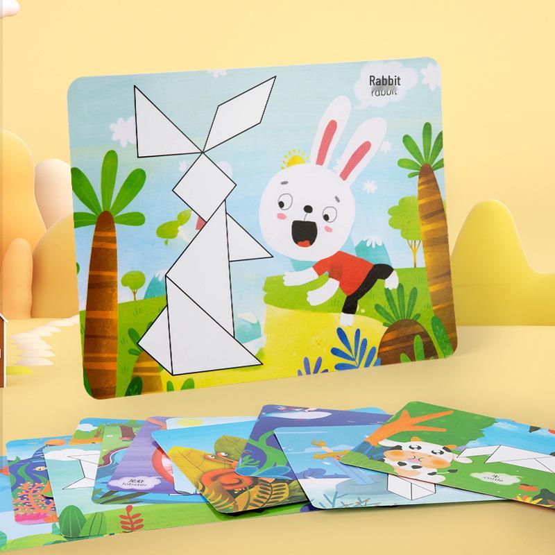 Magnetic Tangram Puzzle for Elementary Students: Enhancing Math and Cognitive Skills