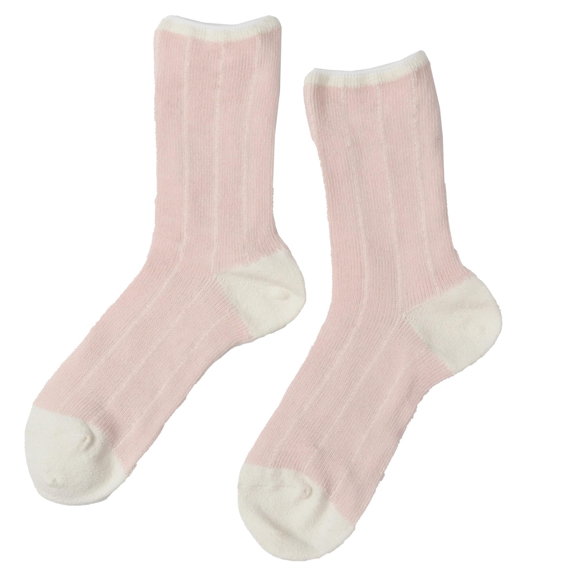 

Soft Socks Silk Blend in [sunayama] Double-layered Gauze-like [100% Inside] [Cotton-Silk Outer] [Made Japan] (Pink) розовый