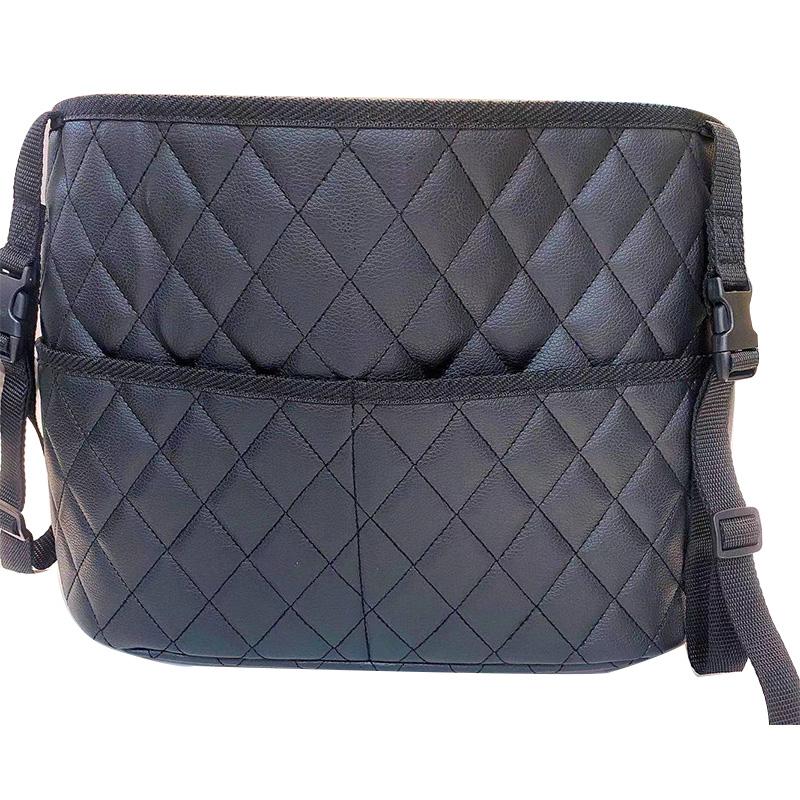 1pc leather Car Seat Back Organize- Storage Mesh Bag Large Capacity with Hanging Mount, Lightweight Organizer Car Accessory