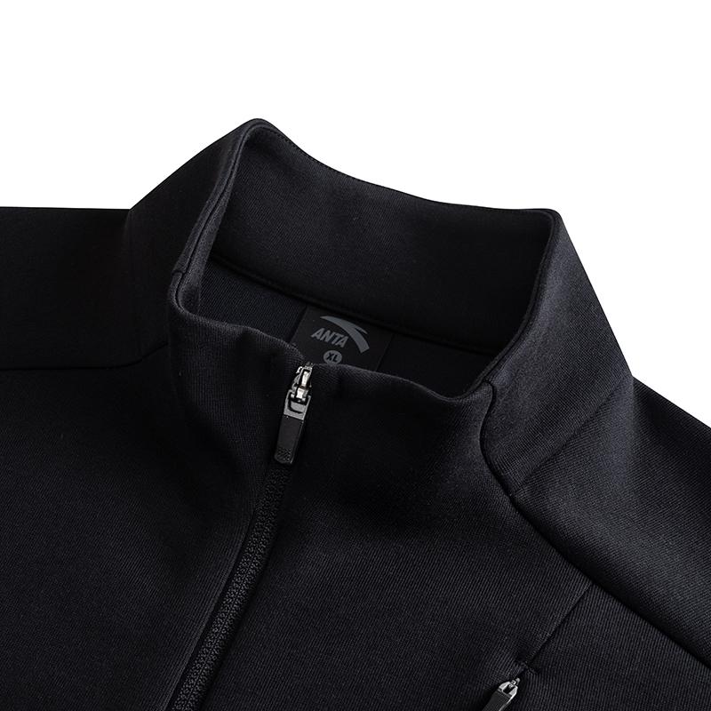 Anta Autumn Casual Sports Suit Hoodie Men Sweatshirt Black 952537201-4