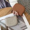 New 2025 Genuine Leather Coin Purse: Top Layer Cowhide, Hollow-Out Design, Multifunctional Card Holder and Bank Card Storage