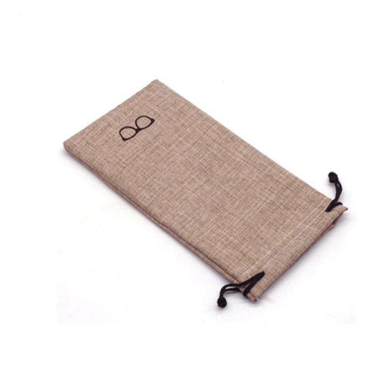 1Pcs Soft Cloth Glasses Bag Drawstring Portable Linen Fabric Eyeglasses Pouch Pocket Multi-Functional Eyewear Cases Accessories
