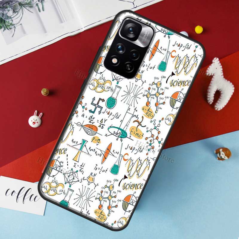 Biology and Chemistry Case For Xiaomi Redmi Note 11 Pro Cover For Redmi Note 10 Pro 8 9 10S 9S 9A 9C 9T Cases
