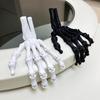 2Pcs 3D Printed Plastic Scary Decoration Halloween Skeleton Hand Prop For Haunted House Horror Party Table Display Ghost